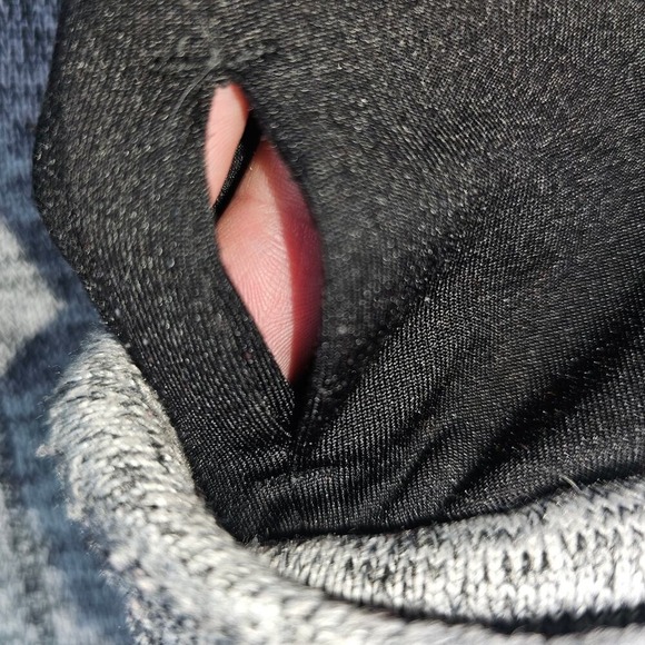 Calvin Klien Long Line Heathered Gray Hooded Zip Up Jacket Lg PTP 23 Length 32 - Picture 6 of 11